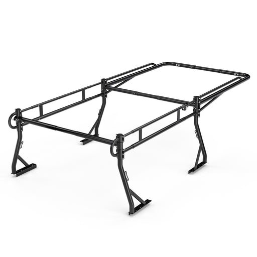 AA-Racks Model RX39-LC Truck Bed Ladder Rack Quick-Open Rotatable Rear Bar Side Bar with Long Cab Ext(RX39-LC)