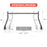 AA-Racks Model X31-J Truck Ladder Rack 800Ibs Capacity with (8) Non-Drilling Z-Clamps Extendable Steel Pick-Up Truck Bed Ladder Rack Two-bar Set (X31-J)