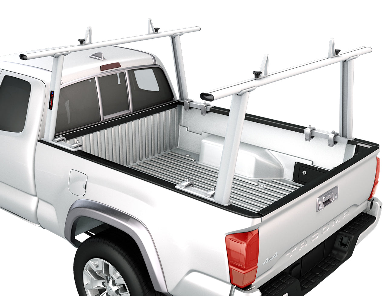 AA-Racks Adjustable Aluminum Pick-Up Truck Ladder Rack (No drilling ...