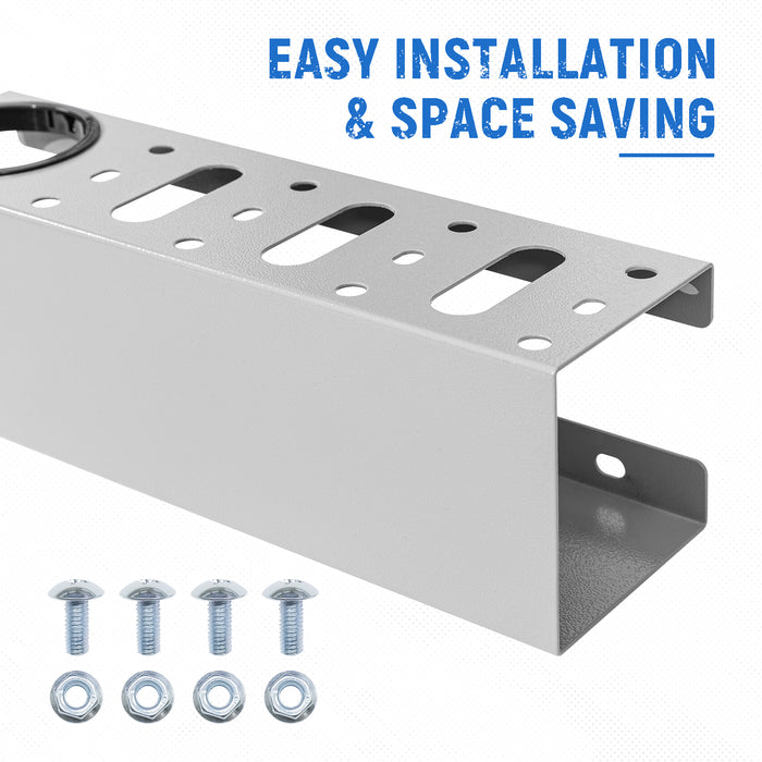 AA Products P-SH-Screwdriver Rack 13"W Steel Tool Holder Rack Designed for 13'' D Van Shelving Storage Rack to Storage Screwdriver, Pliers and Spray Can (P-SH-SDR-13)