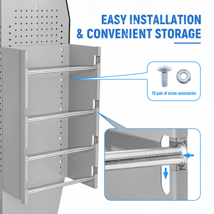 AA Products P-SH-Wire Reel Holder -13" Wide 4 Rods Wire Spool Rack Designed for 13"D AA Van Shelving (P-SH-WRH-13)