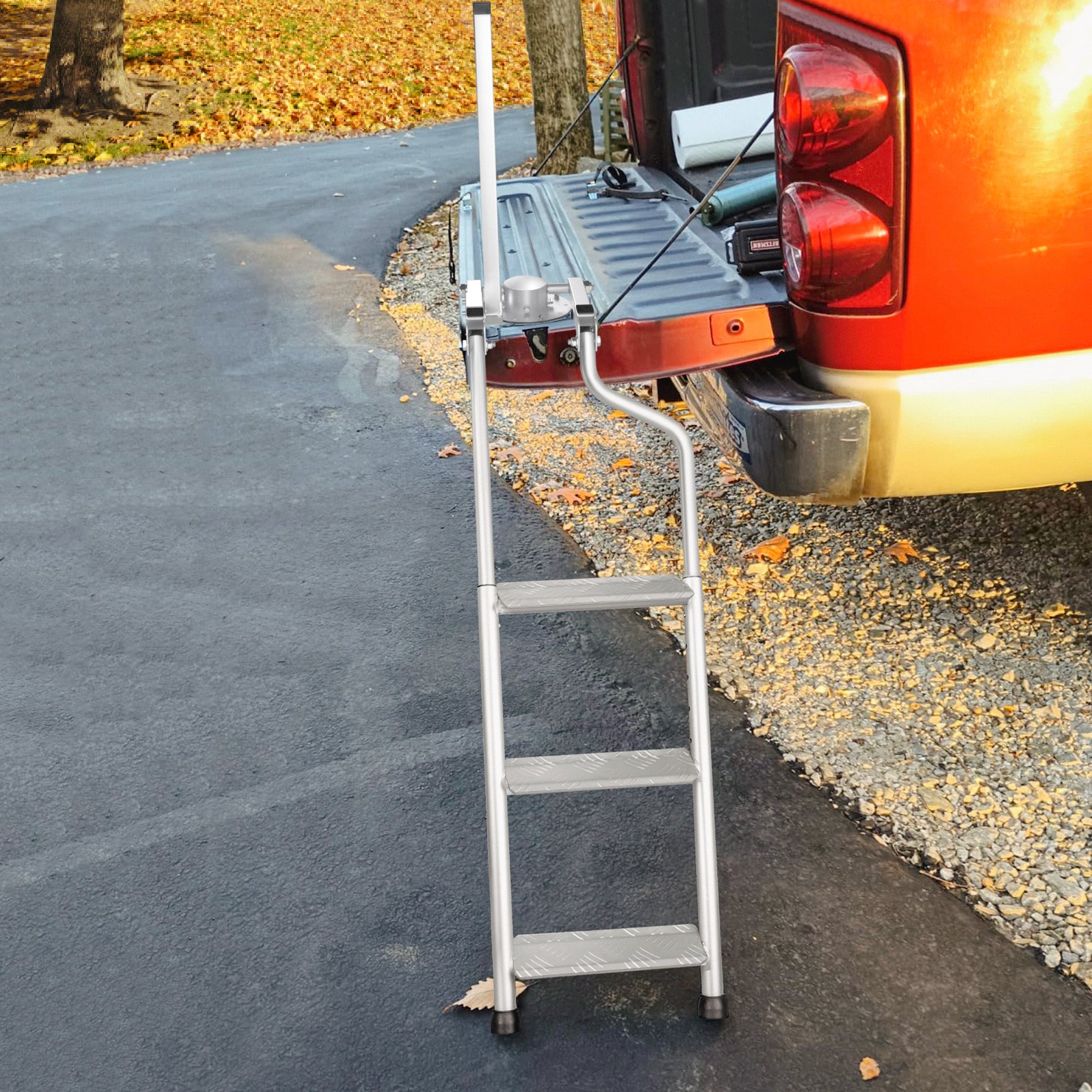 AA Products Aluminum Omni-Directional Tailgate Ladder Rack with Wide ...