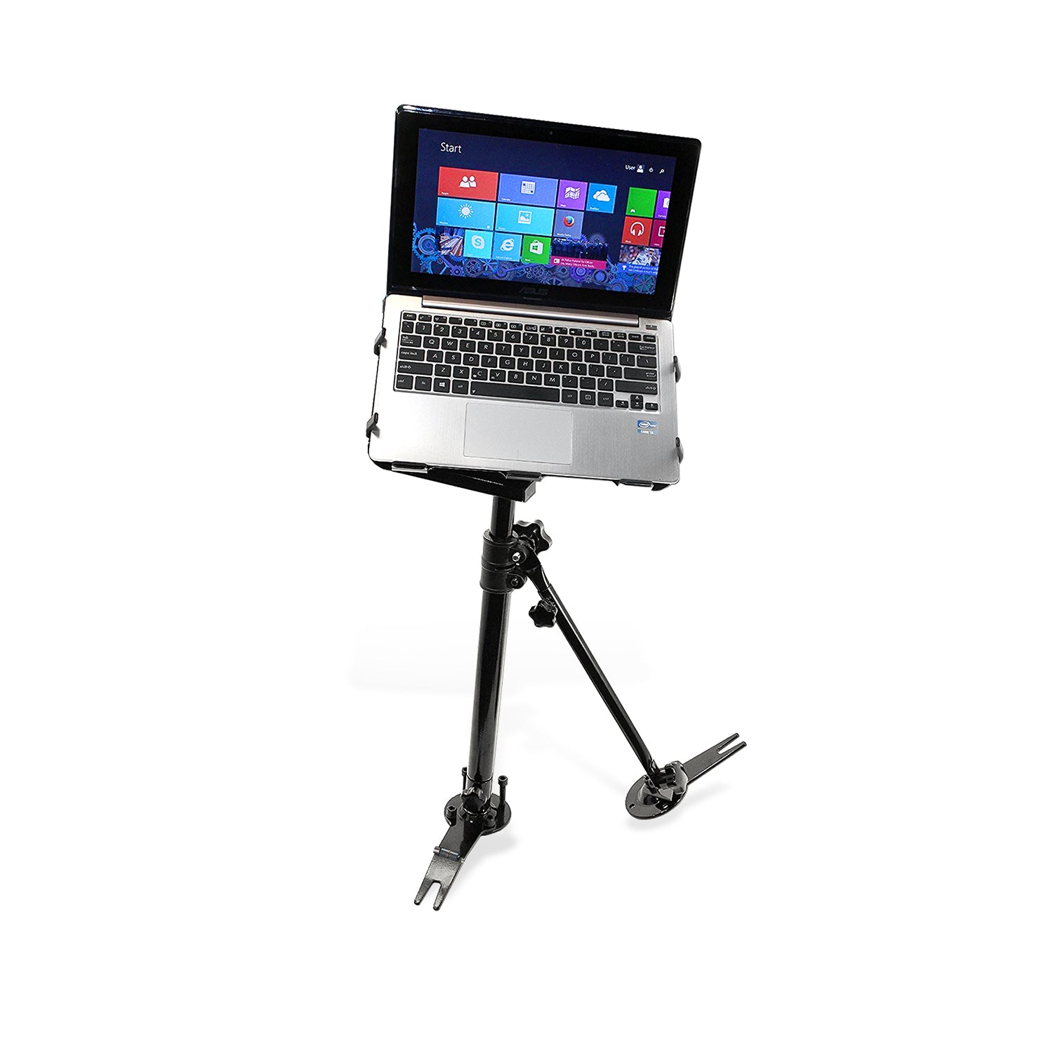 AA-Products: Car Vehicle Computer Tablet Mount Stand Desk with Adjustable  Laptop Mount Ball-Head (K002-A)