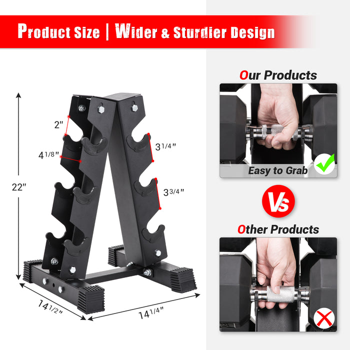 3 Tier Dumbbell Weight Rack Stand